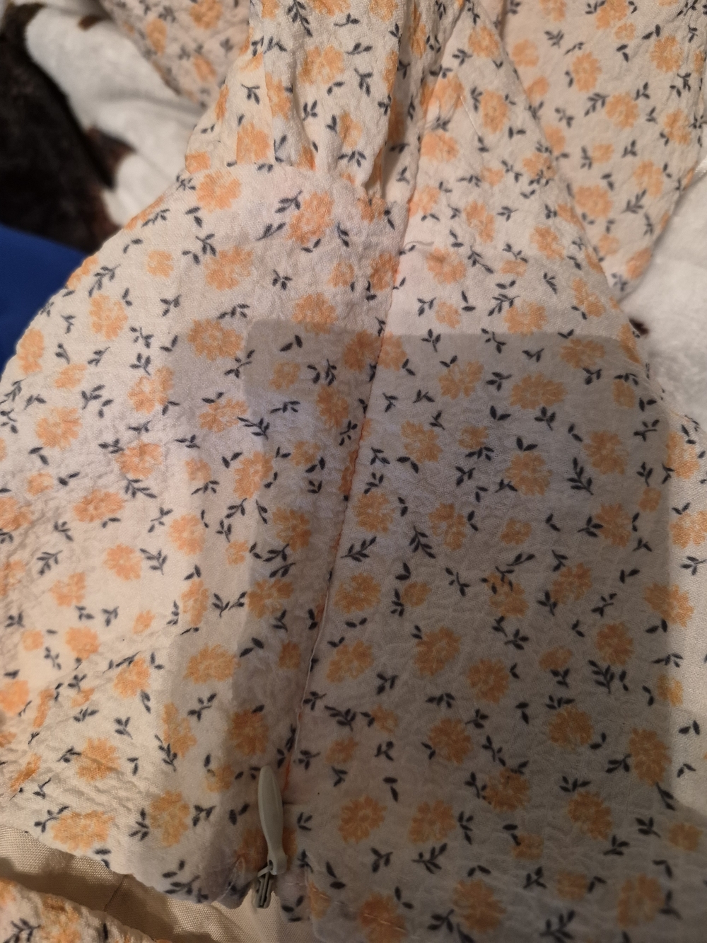 Elodie Floral Puff-Sleeve Crop Top - Yellow - Medium - Picture 10 of 10